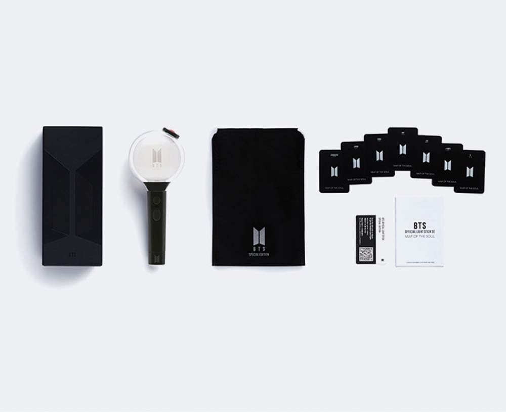 BTS Official Light Stick Map of the Soul Special Edition with Transparent Photocard, K-Pop Fan Collectible