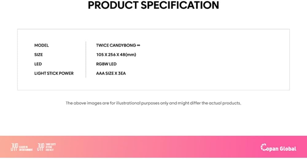 TWICE CANDYBONG ∞ Official Light Stick, K-Pop Concert Fan Light Stick Collectible Merchandise