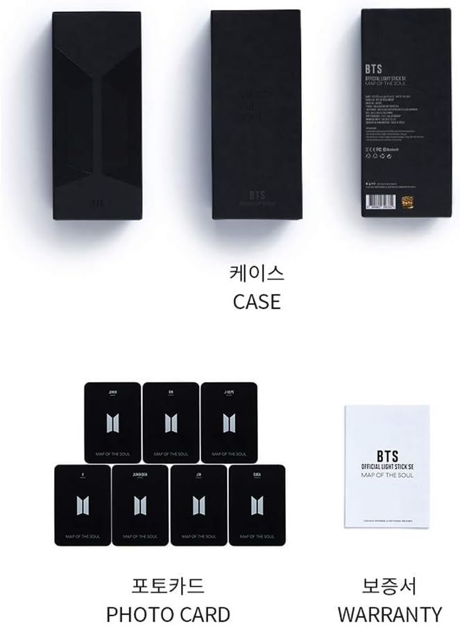 BTS Official Light Stick Map of the Soul Special Edition with Transparent Photocard, K-Pop Fan Collectible