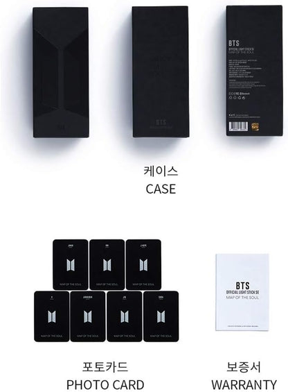 BTS Official Light Stick Map of the Soul Special Edition with Transparent Photocard, K-Pop Fan Collectible