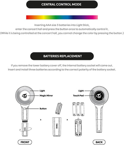 TWICE CANDYBONG ∞ Official Light Stick, K-Pop Concert Fan Light Stick Collectible Merchandise