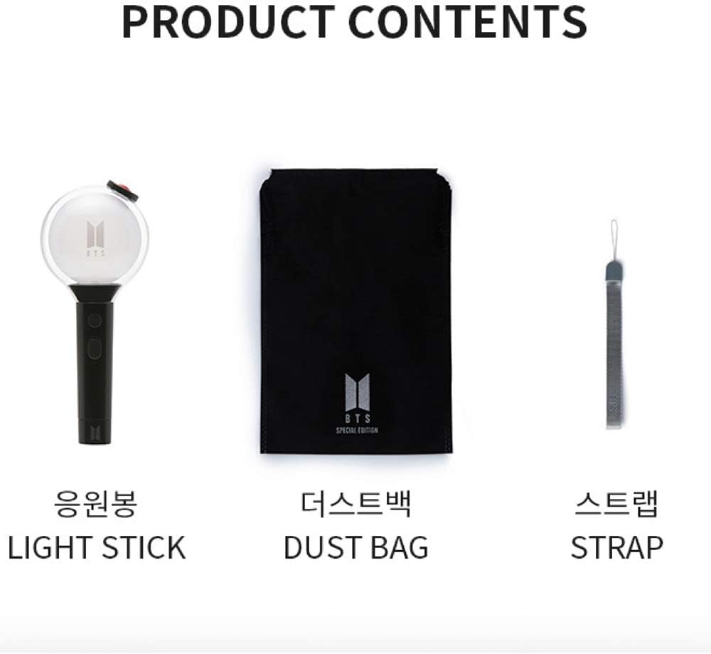 BTS Official Light Stick Map of the Soul Special Edition with Transparent Photocard, K-Pop Fan Collectible