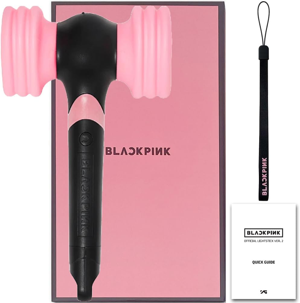BLACKPINK Official Light Stick Ver.2 with Bluetooth App Control, Color-Changing LED K-Pop Concert Fan Merchandise