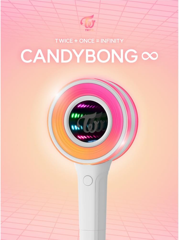 TWICE CANDYBONG ∞ Official Light Stick, K-Pop Concert Fan Light Stick Collectible Merchandise