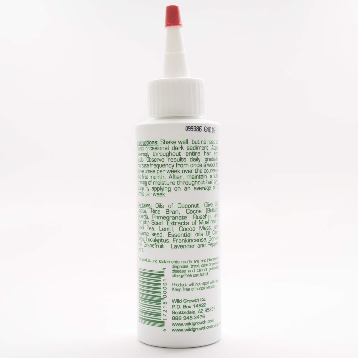 Wild Growth Hair Oil, Concentrated Hair Growth Treatment for Thicker & Longer Hair, Softens and Detangles, 4 Oz