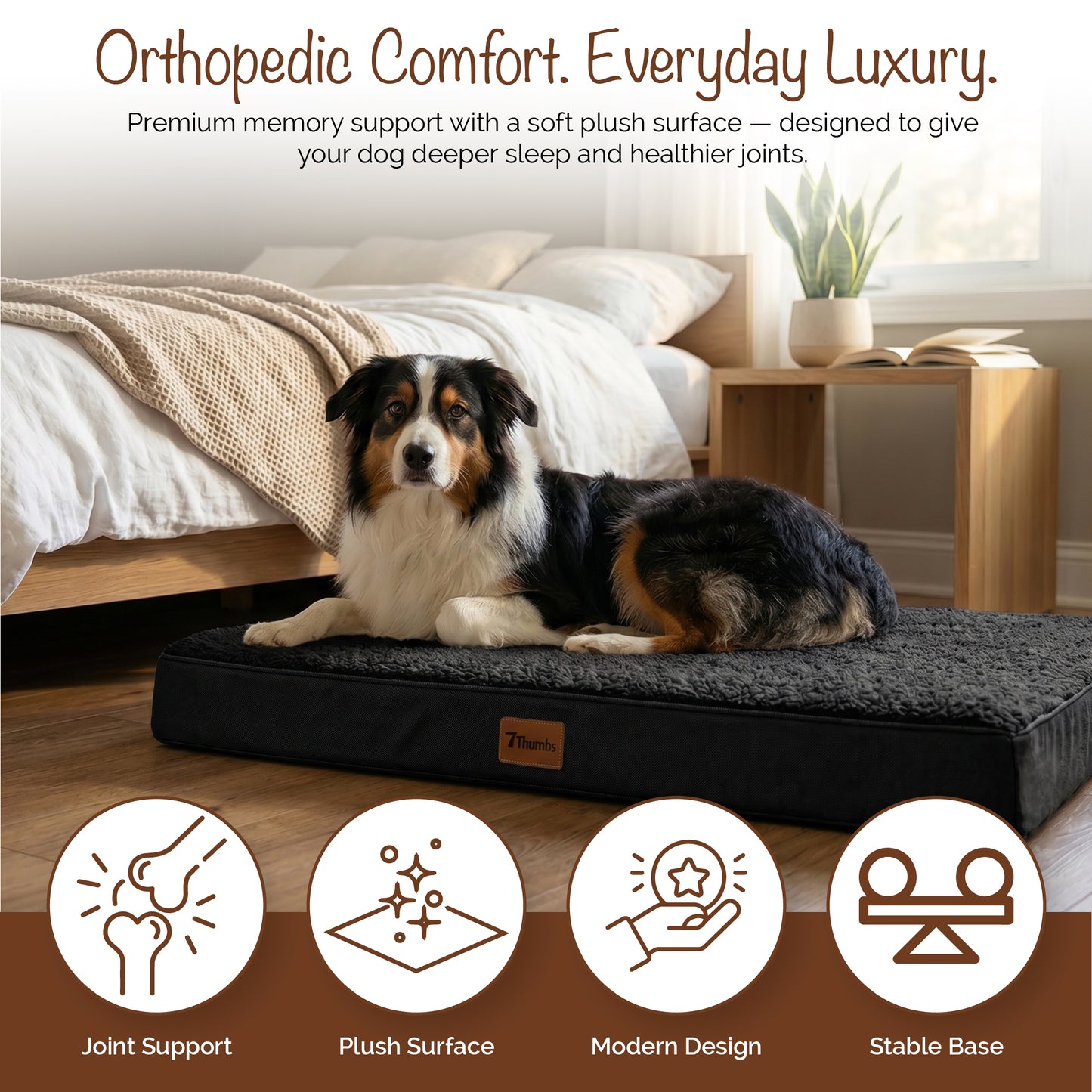 Orthopedic Egg Crate Dog Bed