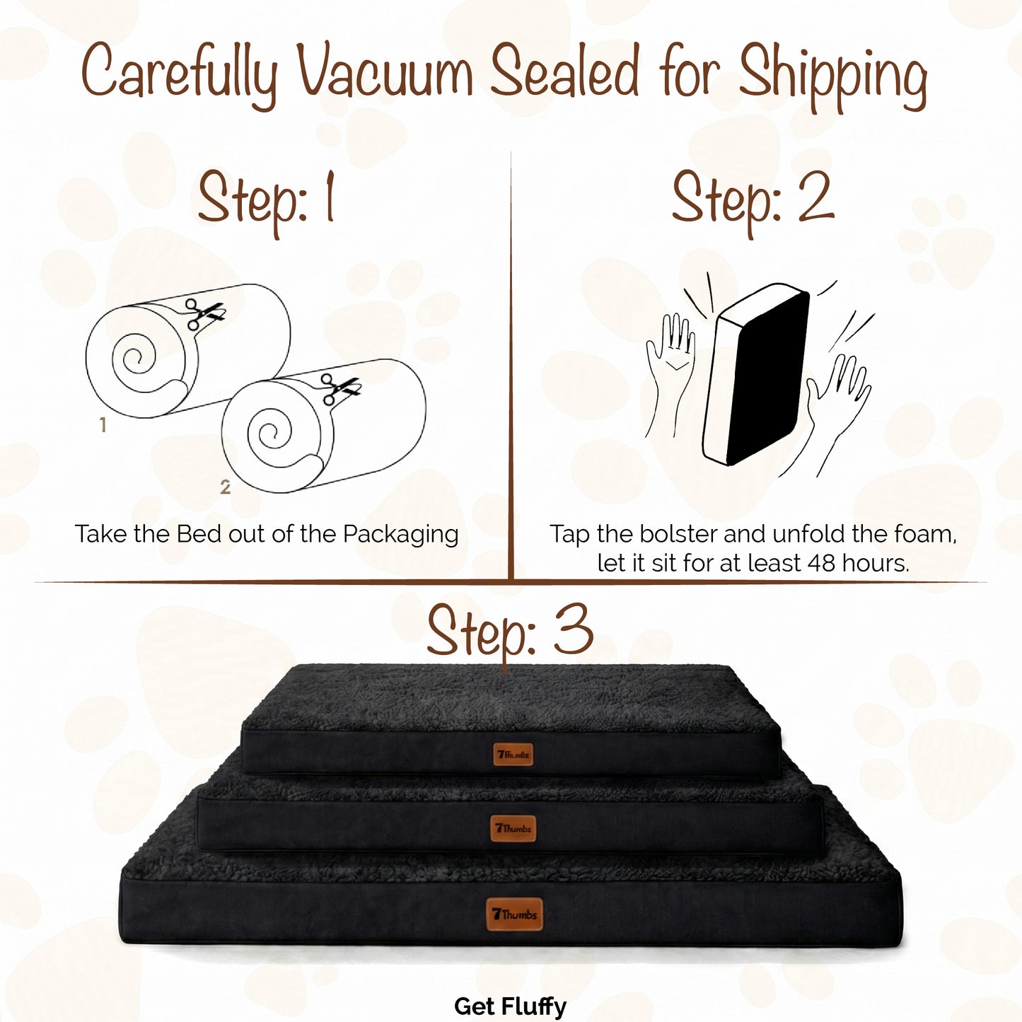 Orthopedic Egg Crate Dog Bed