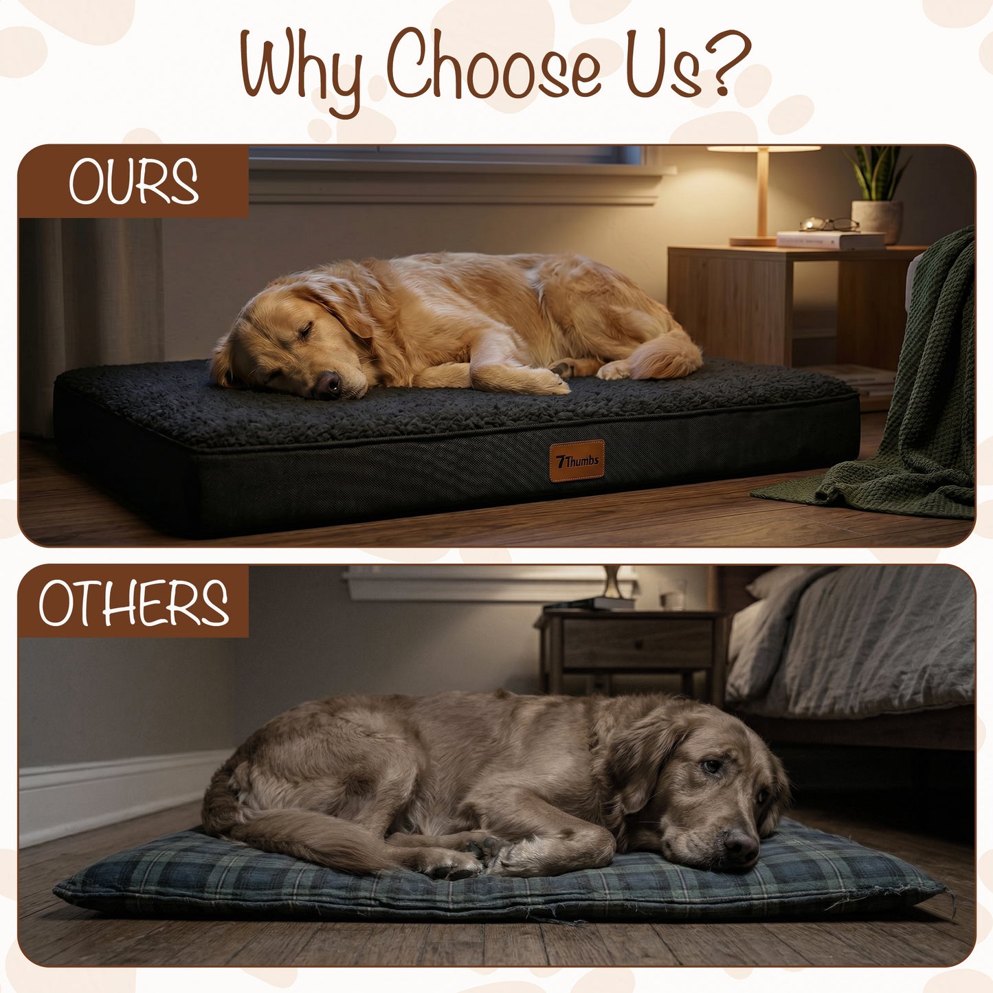 Orthopedic Egg Crate Dog Bed