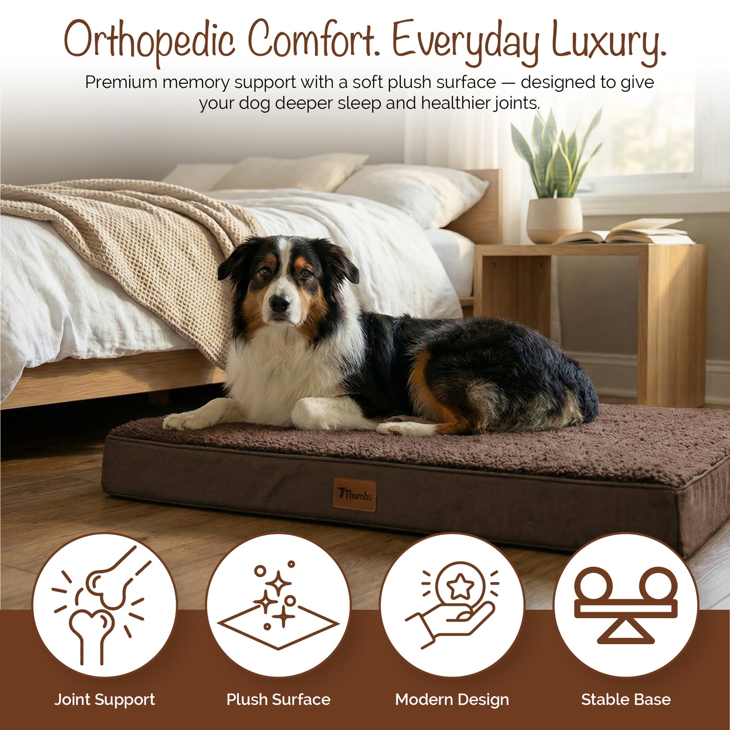 Orthopedic Egg Crate Dog Bed