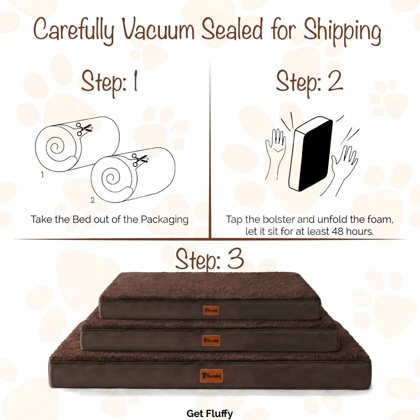 Orthopedic Egg Crate Dog Bed