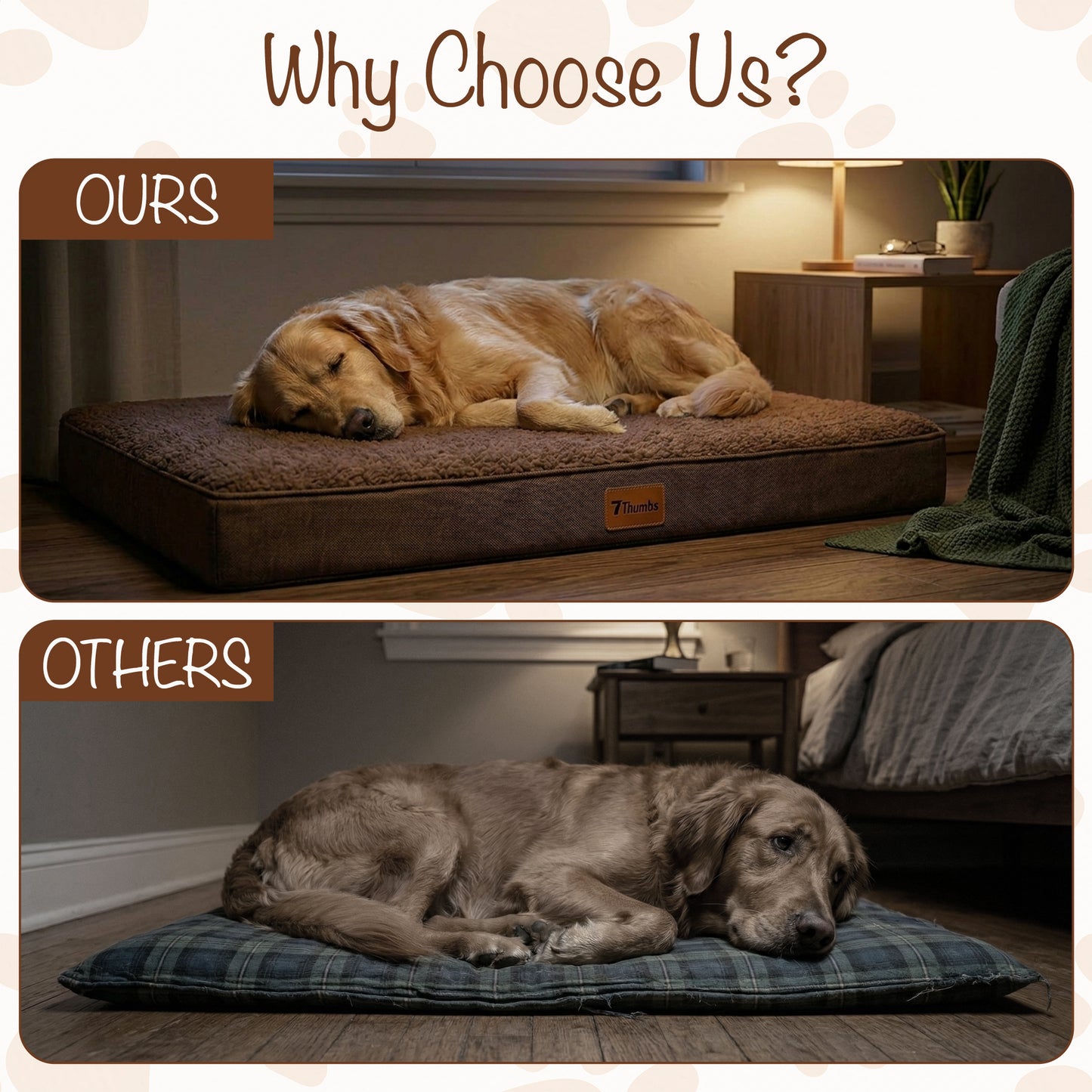 Orthopedic Egg Crate Dog Bed