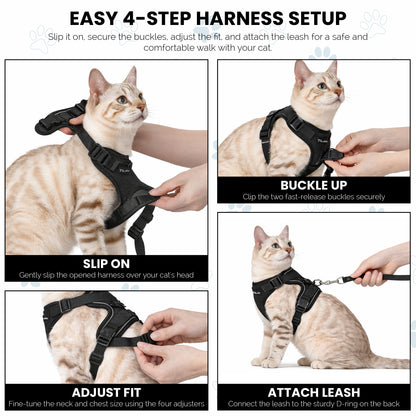 Escape-Proof Cat Harness Set