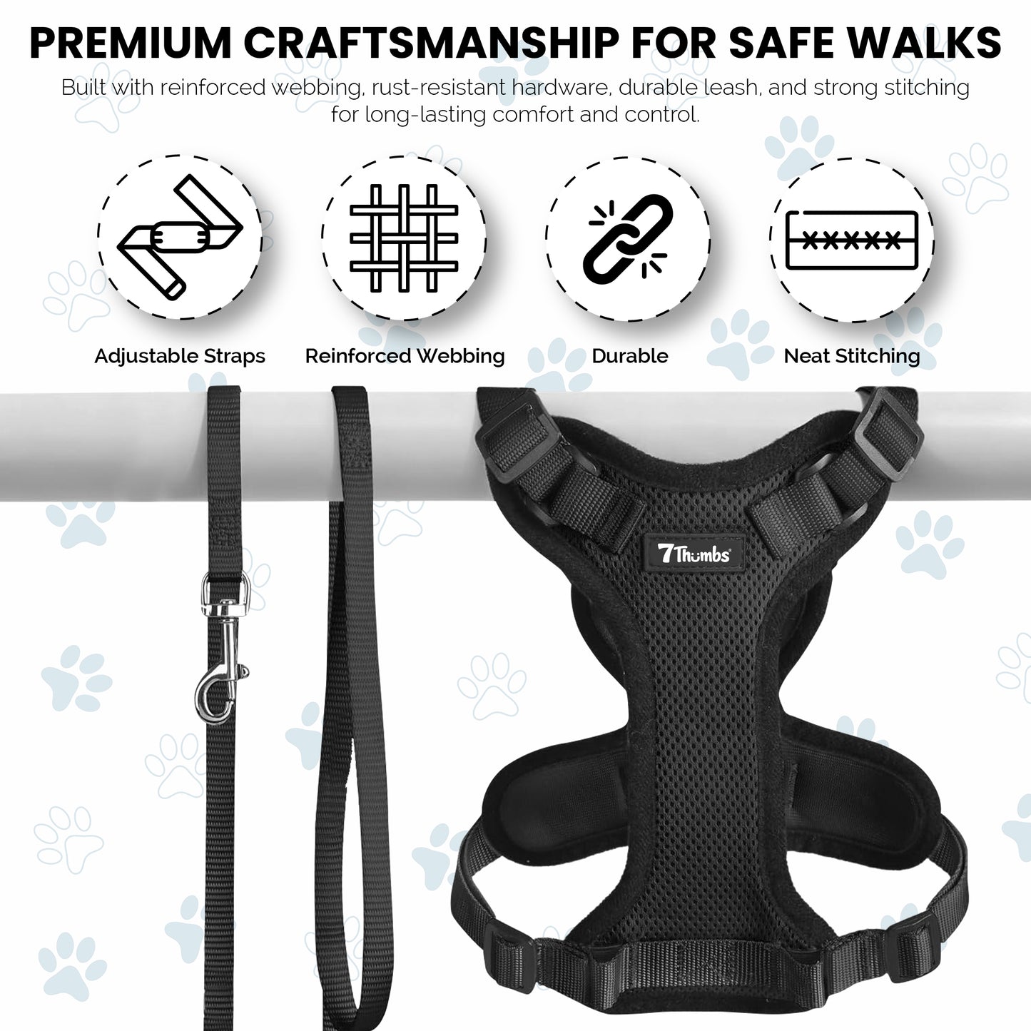 Escape-Proof Cat Harness Set