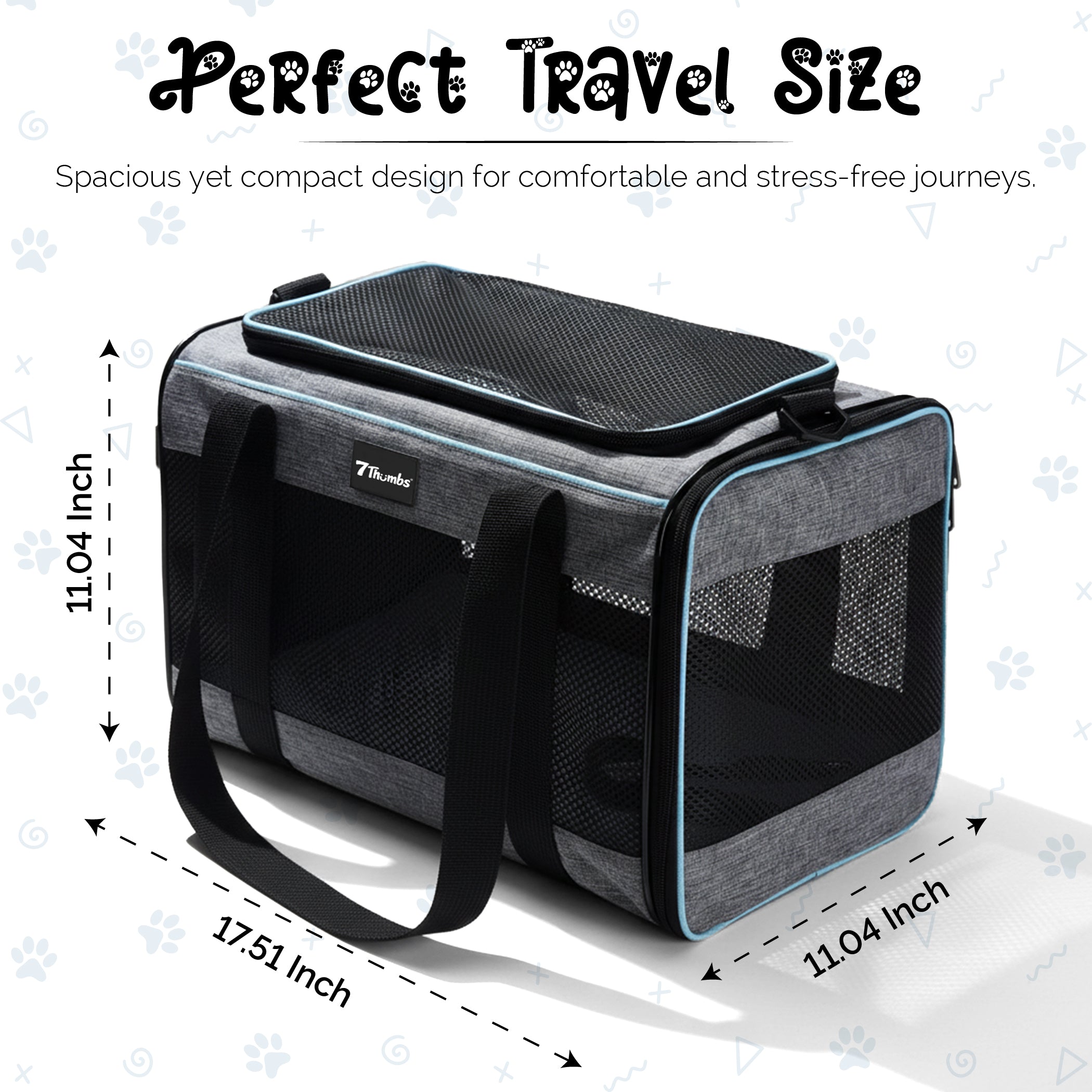 Size Guide for Breathable Pet Carrier Bag