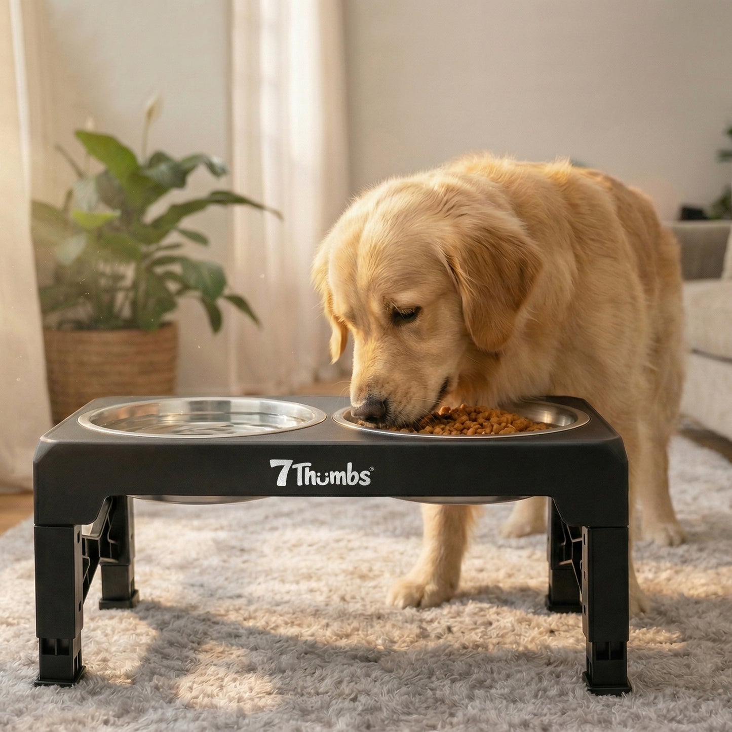 Adjustable Dog Bowl Stand