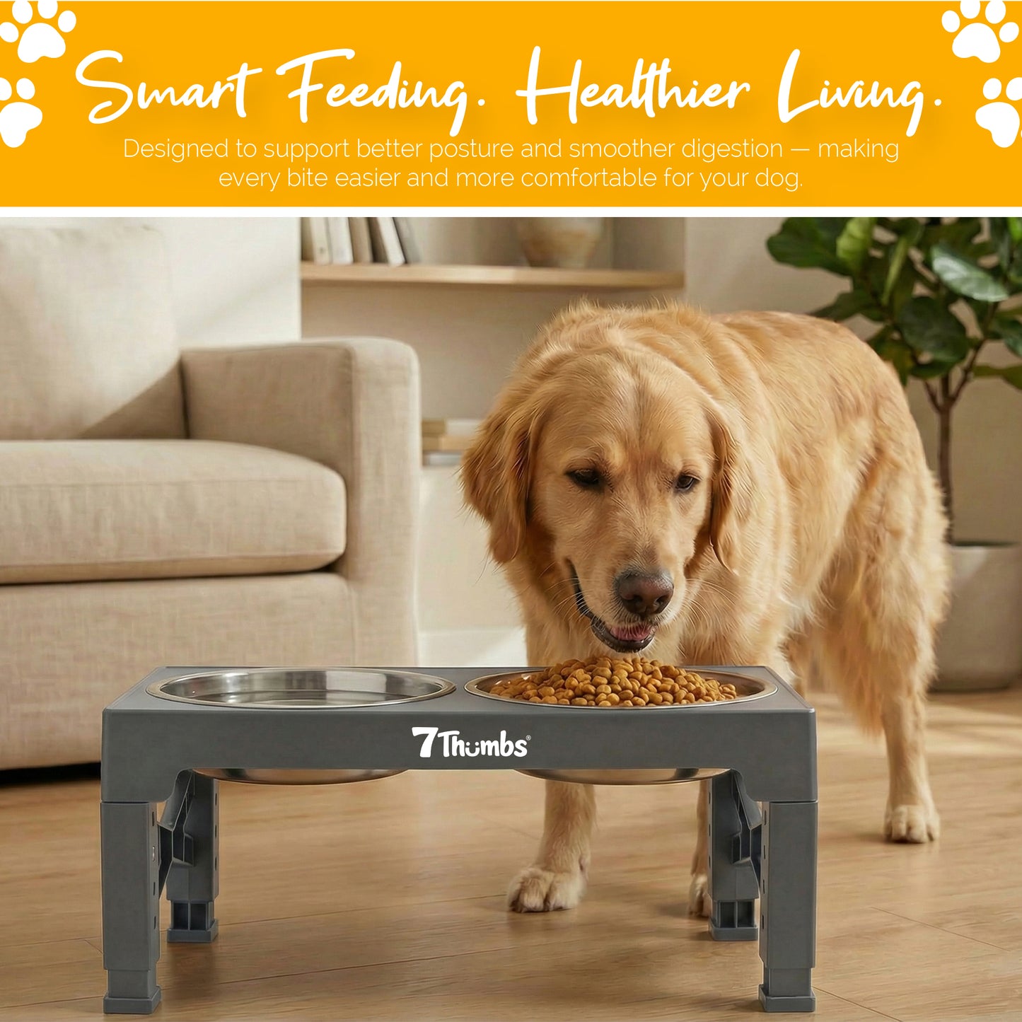 Adjustable Dog Bowl Stand
