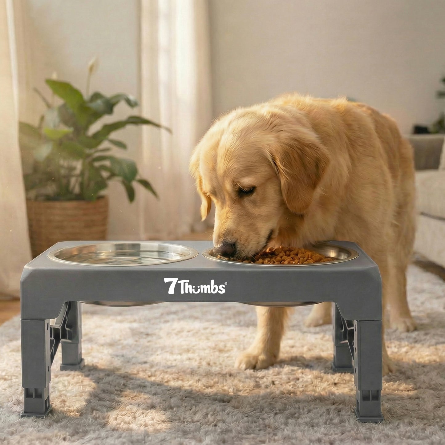 Adjustable Dog Bowl Stand