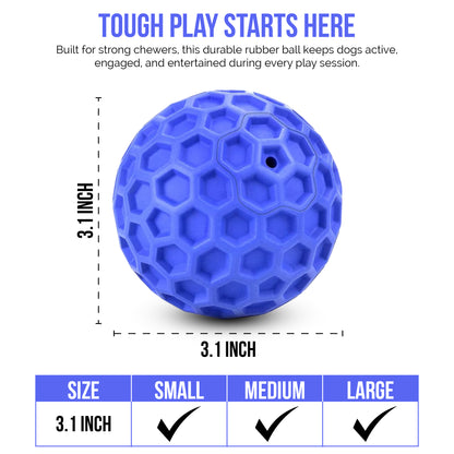 Indestructible Squeaky Dog Ball