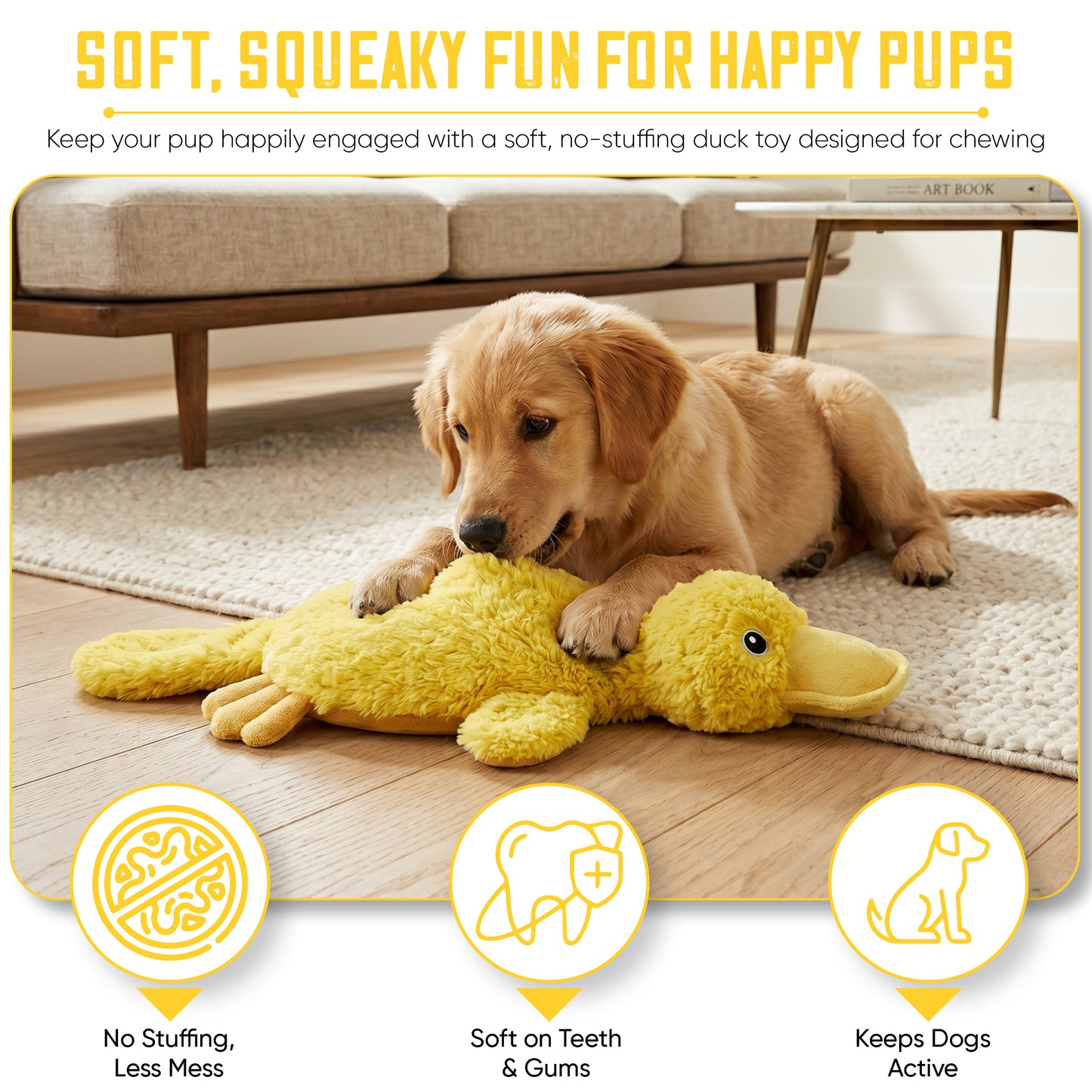 Interactive Squeaky Dog Chew