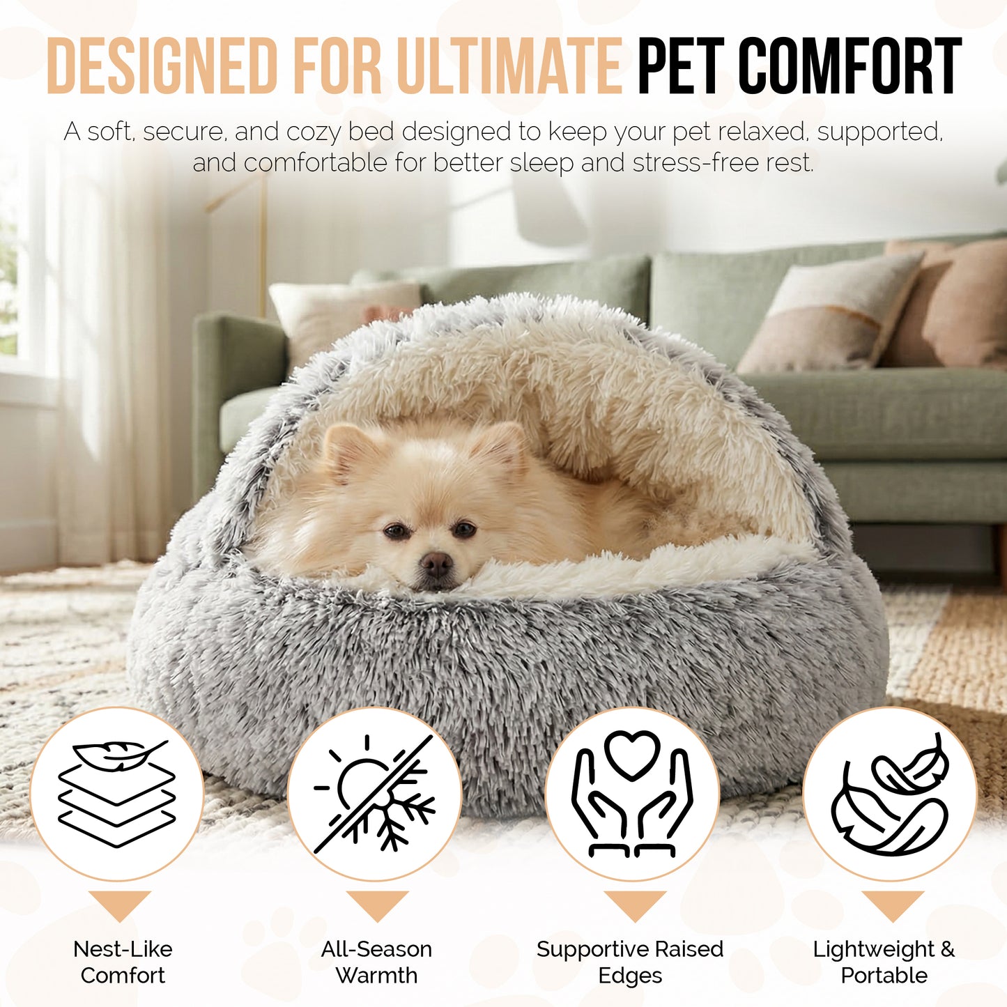 Cave Dog Bed