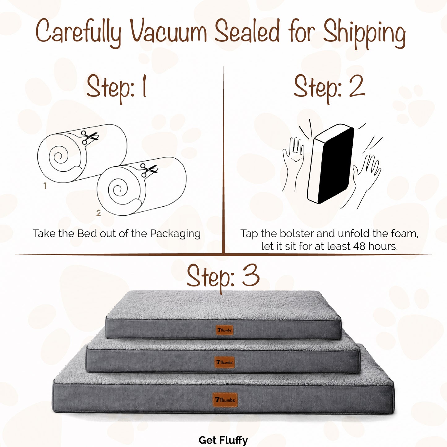Orthopedic Egg Crate Dog Bed