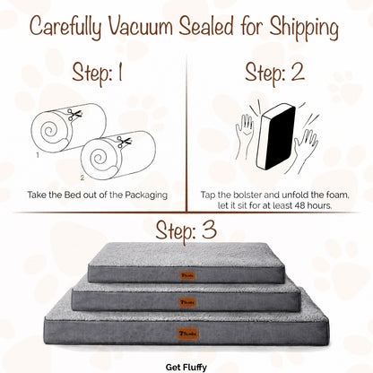 Orthopedic Egg Crate Dog Bed