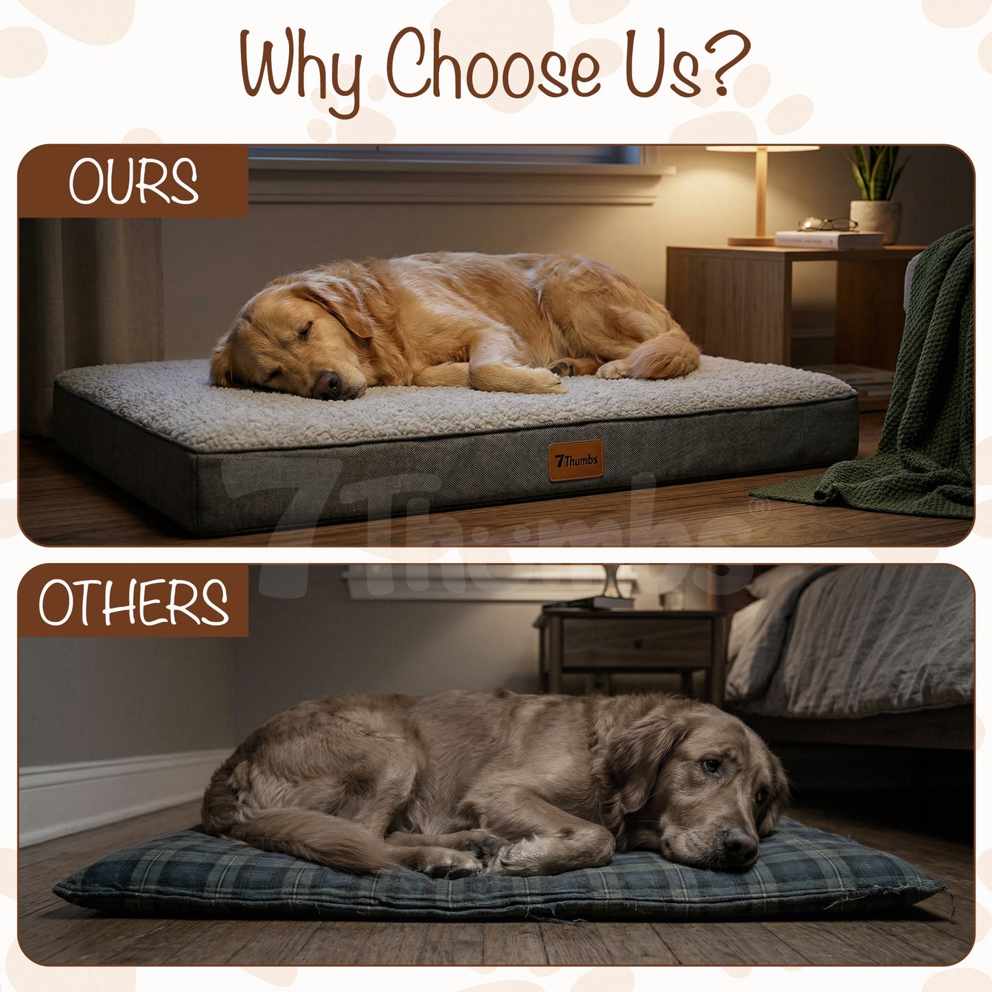 Orthopedic Egg Crate Dog Bed