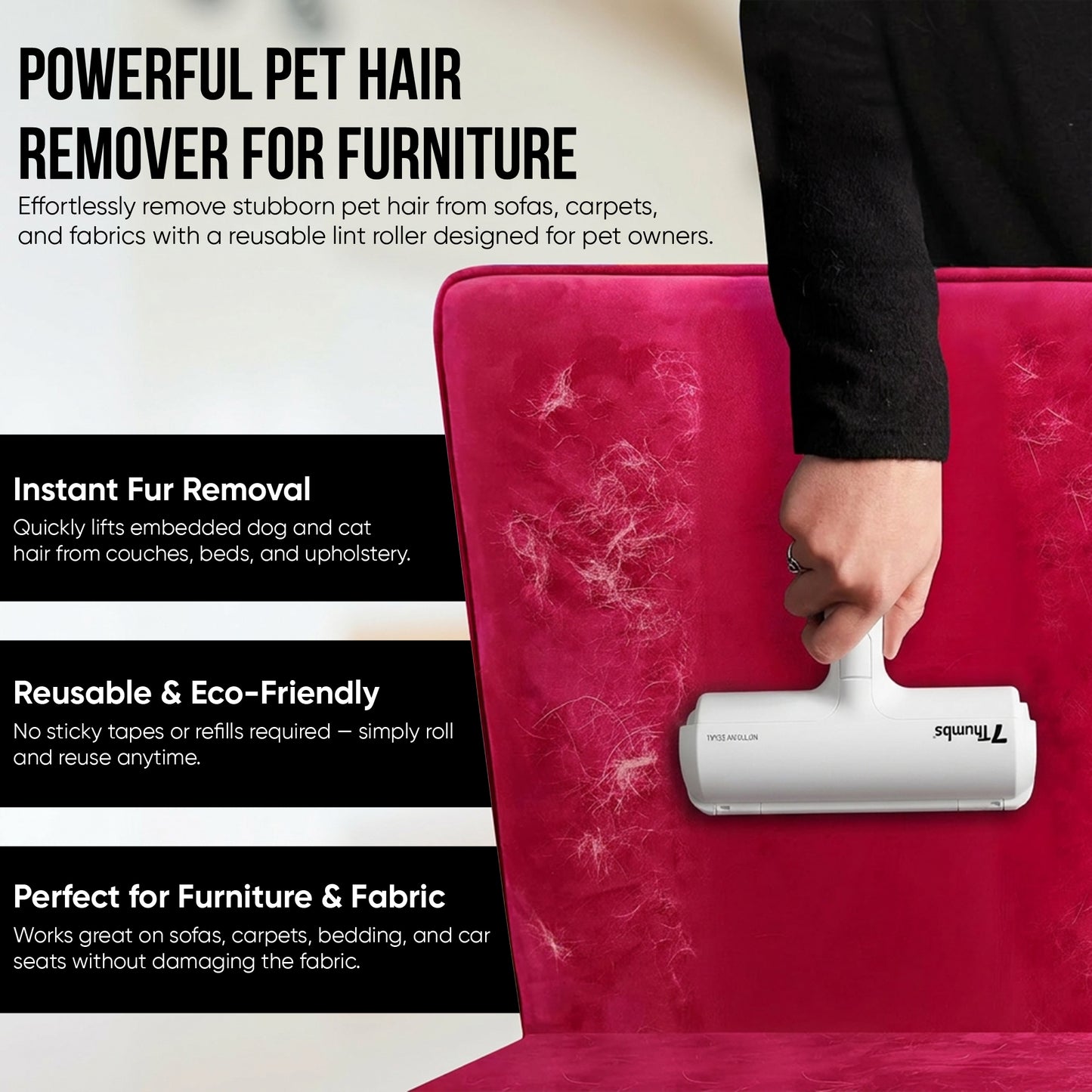 Reusable Pet Hair Remover Roller