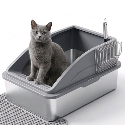 Extra Large Stainless Steel Litter Box