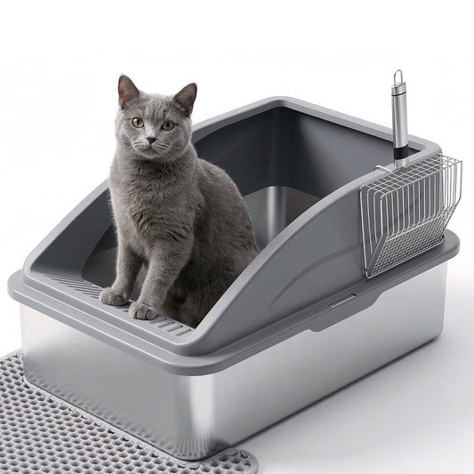 Extra Large Stainless Steel Litter Box