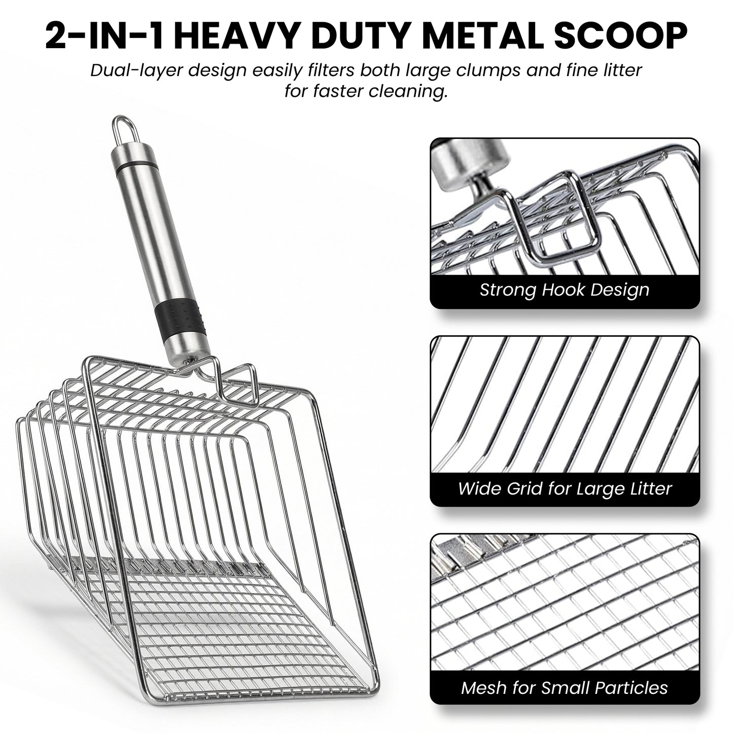 Extra Large Stainless Steel Litter Box