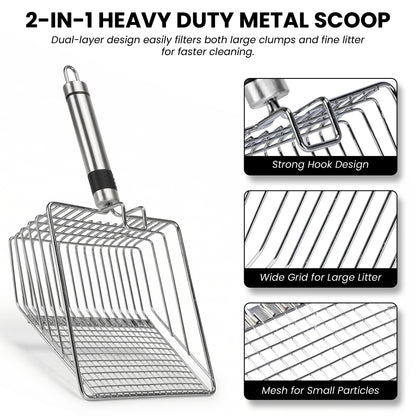 Extra Large Stainless Steel Litter Box