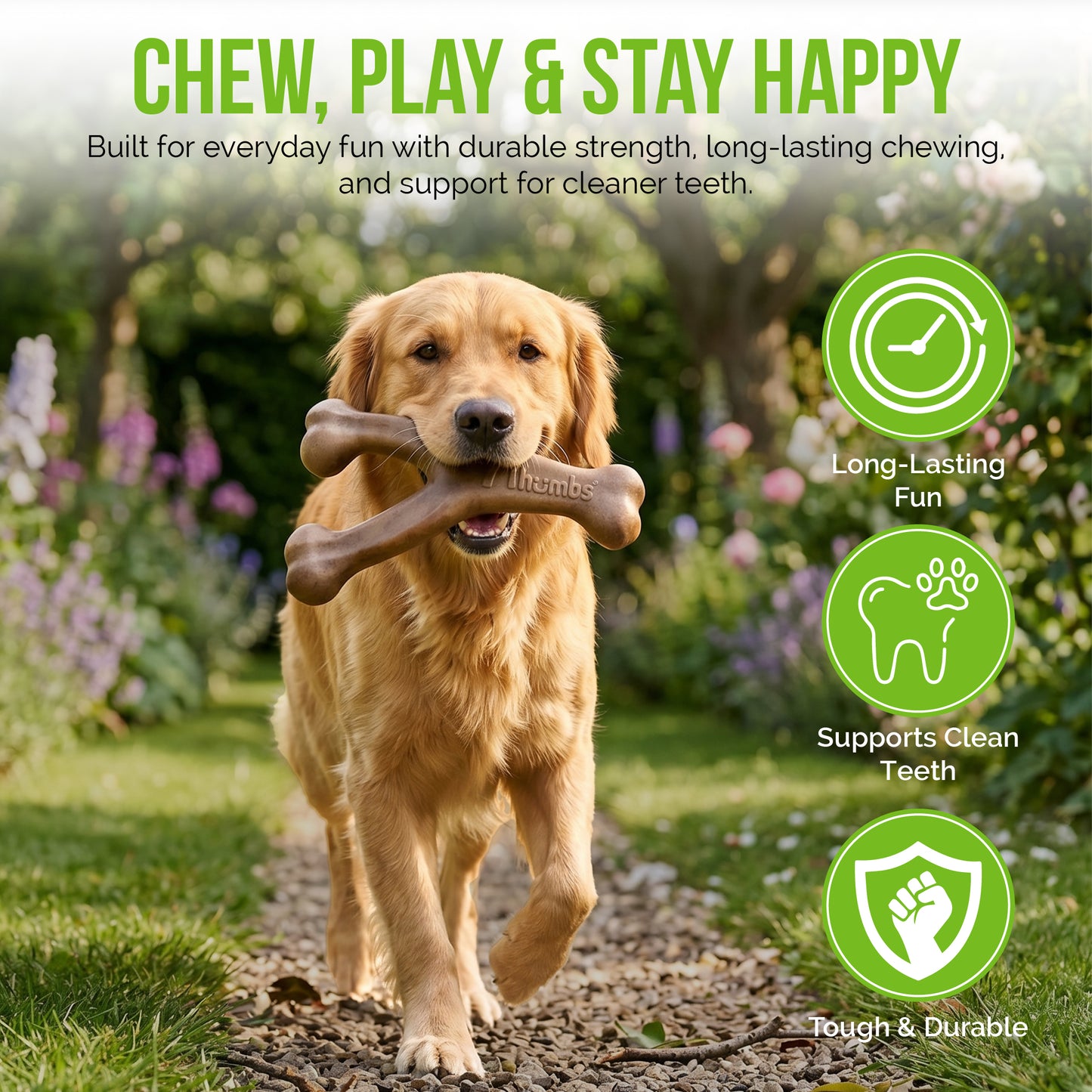 Durable Dog Chew Toy for Aggressive Chewers